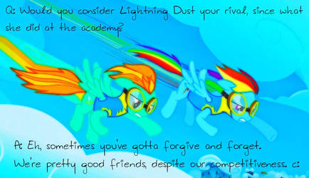 Question #13: Consider Lightning Dust as a Rival?