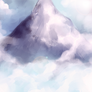 mountian in the clouds