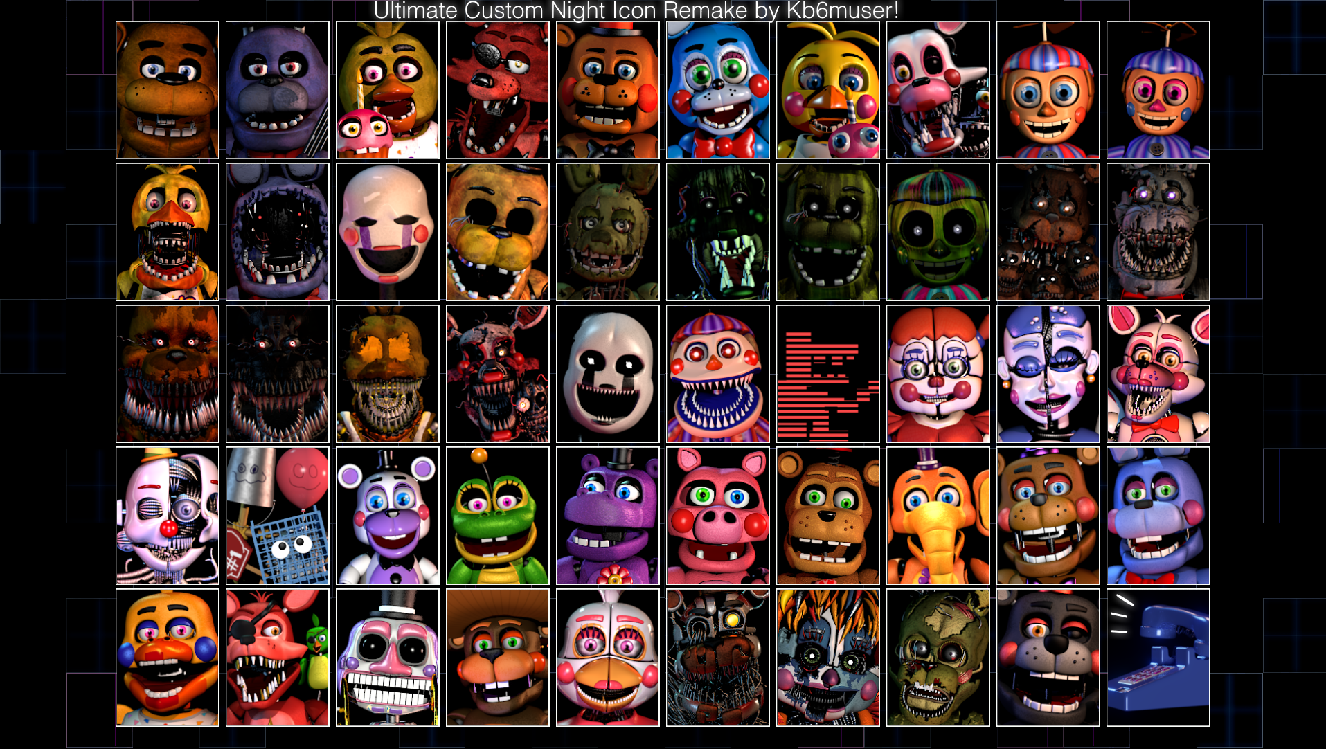 Ultimate Custom Night Rejected Characters Mod Pack by MCAboyan on DeviantArt