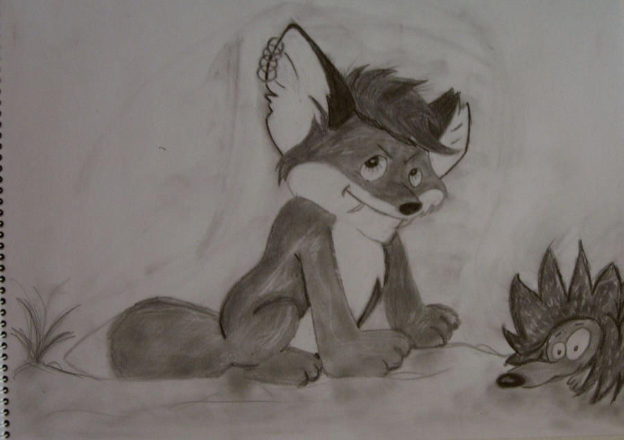 Vuk and the hedgehog by EmiVonNormal on DeviantArt