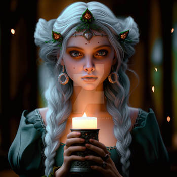 Fairy Girl with Candle