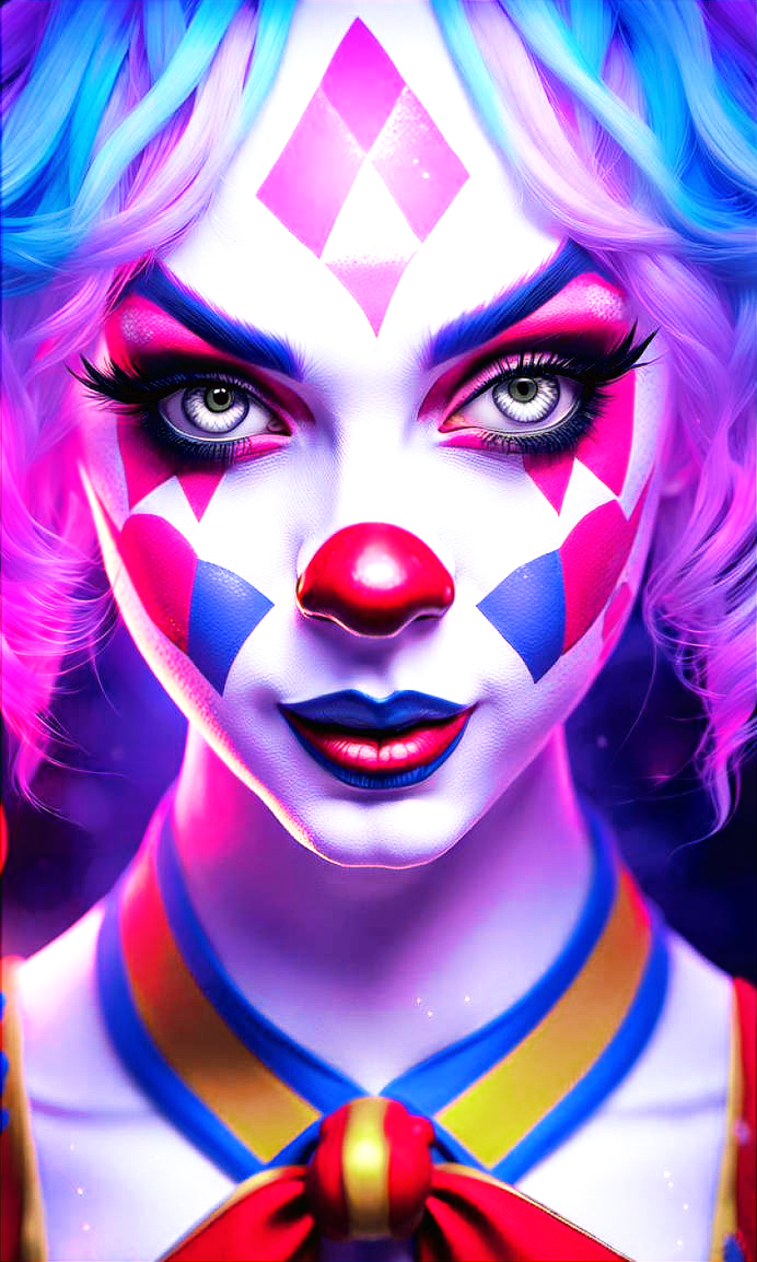 Circus Life, Performance In Circus, Woman Clown by DelightArtistStudio ...