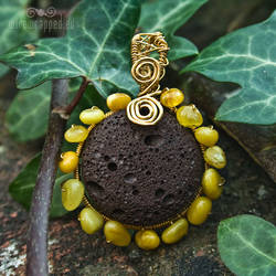 Sunflower pendant