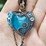 Steampunk heart with a key 3