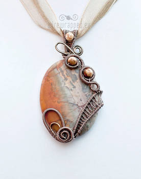 Picasso jasper pendant