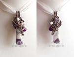 Purple Winter pendant by ukapala