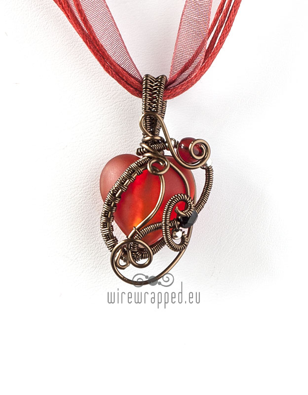 Freeform heart pendant 3