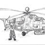 Yugo and his bird Az (MI-28)