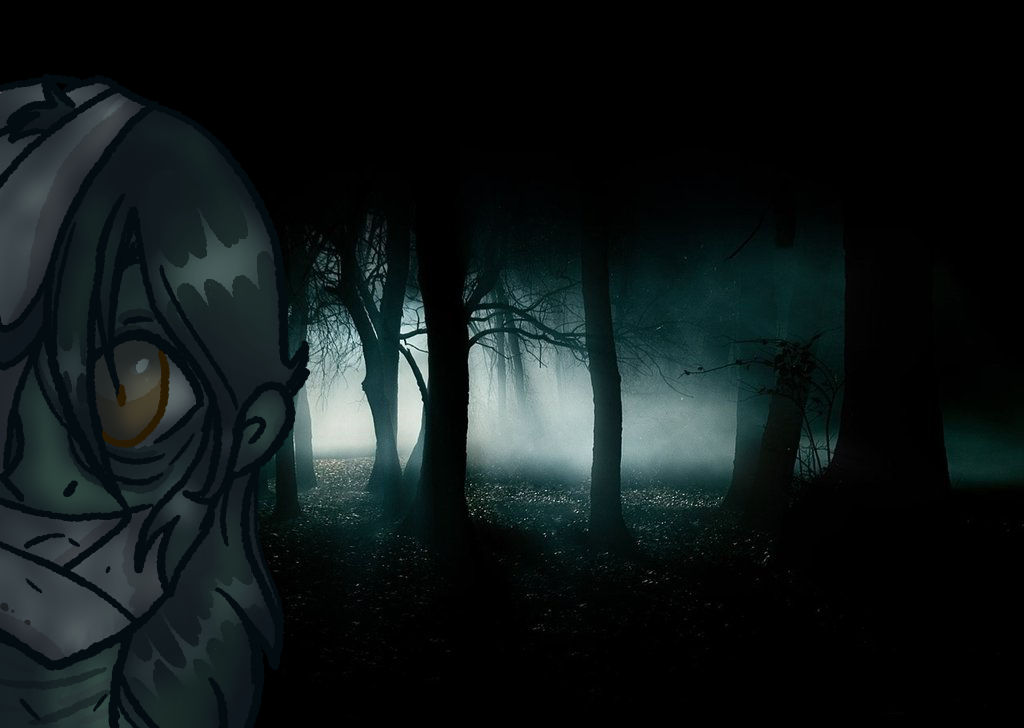 Темная пелена. Слендермен 2014. Темный лес. Страшный лес. Страшный ночной лес.
