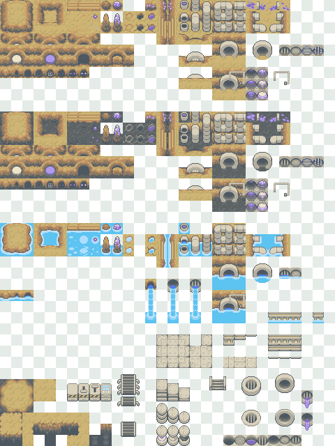 Crystal Caves Tiles by Magiscarf