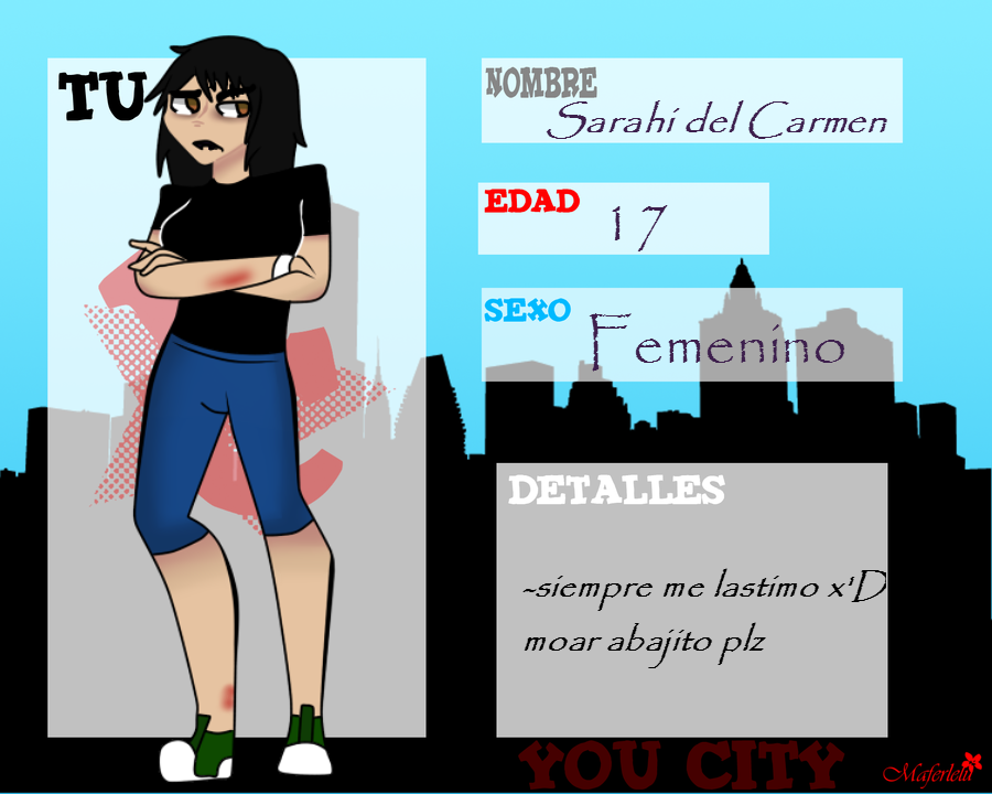 Ficha  You City:  Me (sara)~