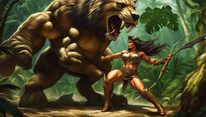muscular huntress Tarzana