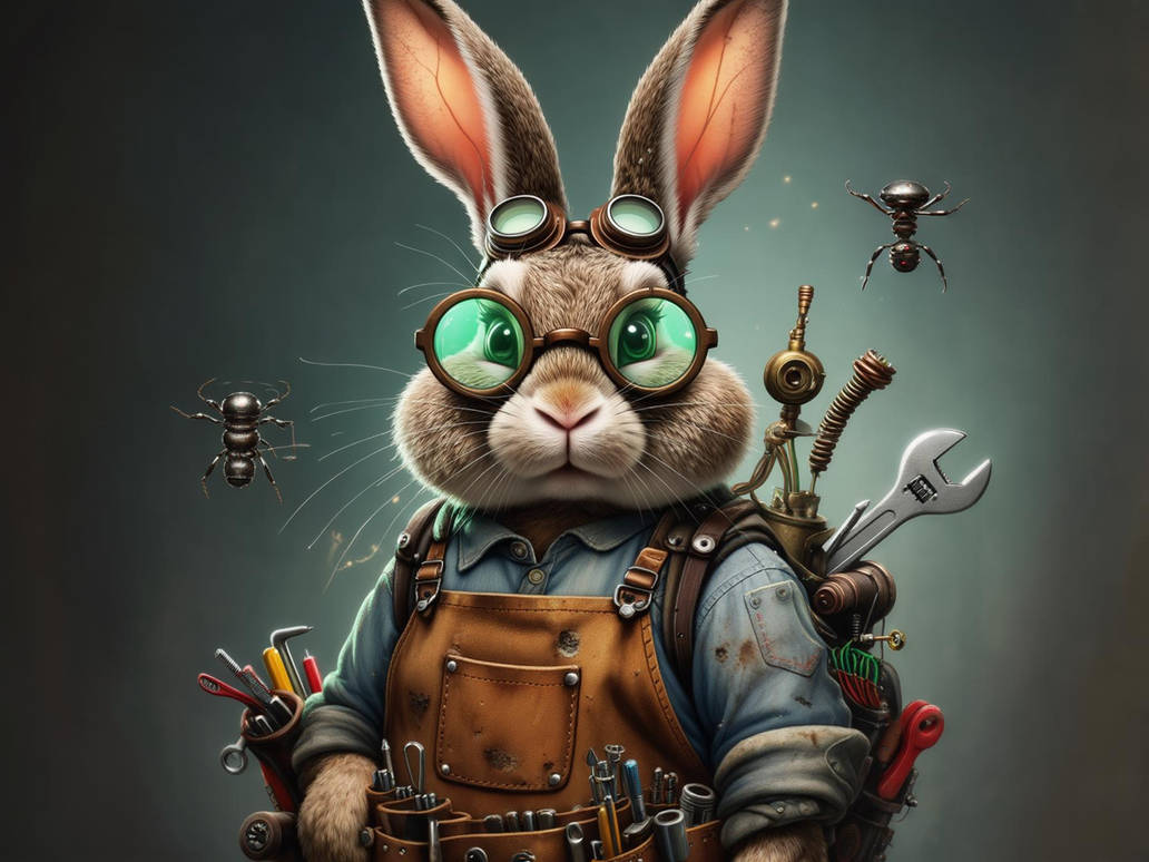 Rabbit-engineer by Kerrick89 on DeviantArt