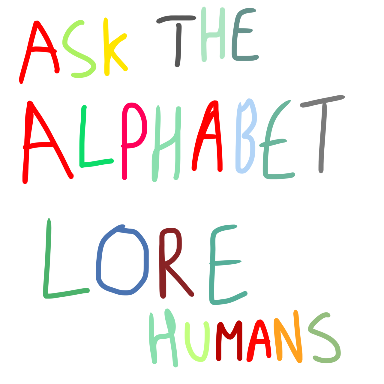Alphabet lore Humans par with the original love yo by jannatbn on
