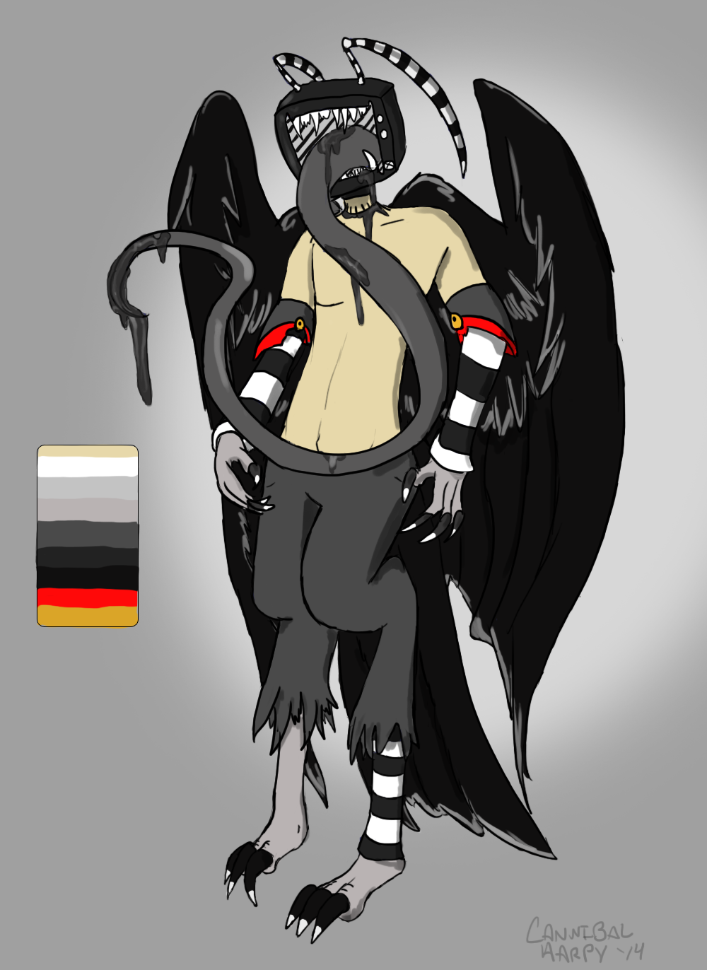 Objecthead Harpy Adopt (Custom Commission)