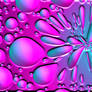 Pink and Blue Bubble Wallpaper