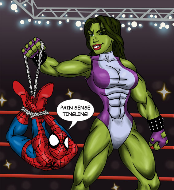 She Hulk vs Spiderman