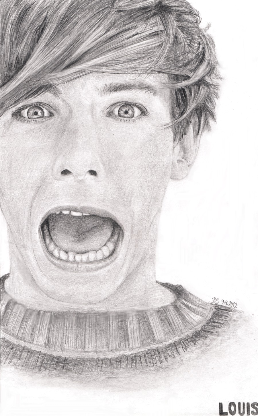 How to draw Louis Tomlinson from 1Direction - BUBBA - Folioscope