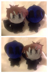 Commission: Eyeless Jack plushes