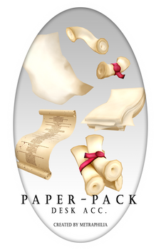 [MMD-Desk-Accessory] Paper Pack Download