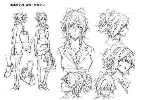 Kasane Kurjiragi Character Design