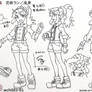 Danball Senki W: Laura Hanasaki Settei Design #1