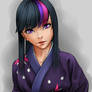 Twilight sparkle in a kimono