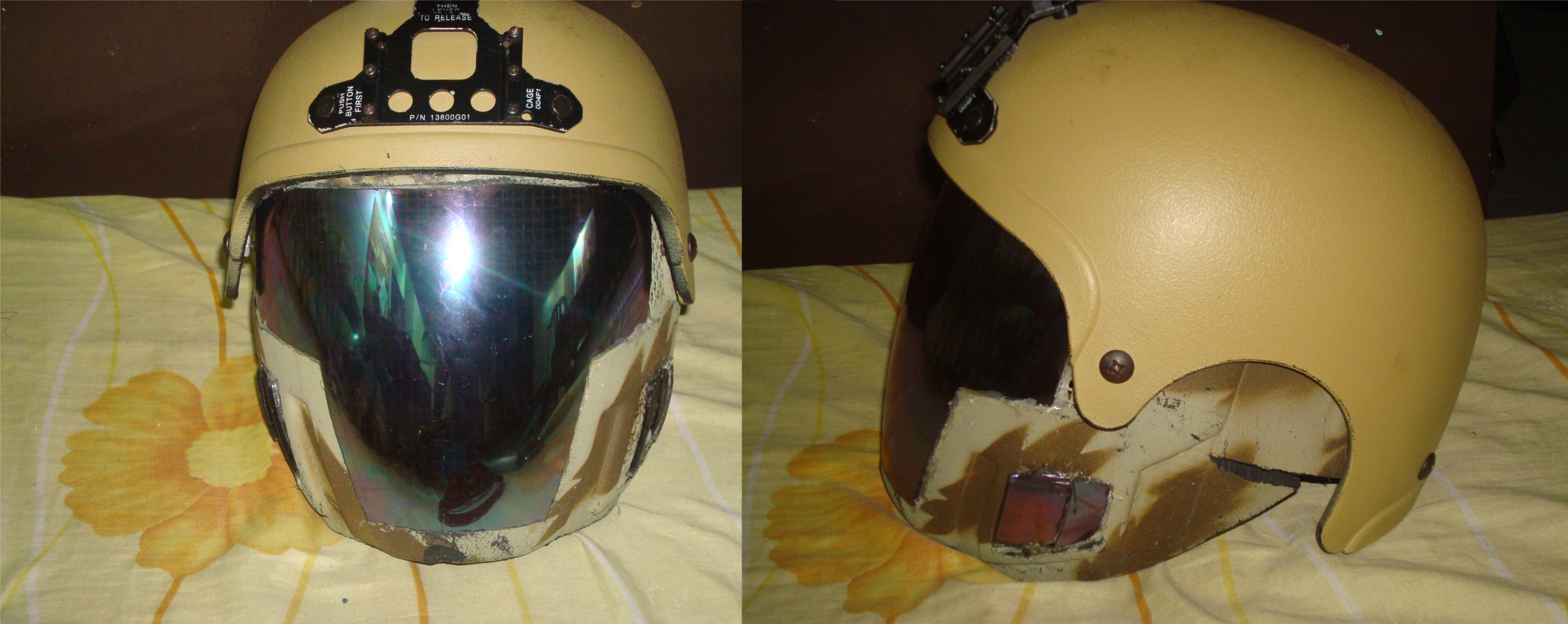 Custom airsoft helmet