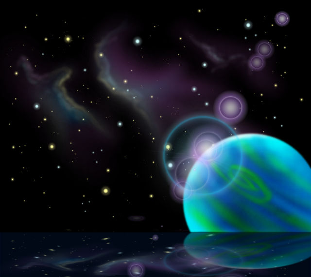 random space art by livinlovindude on DeviantArt