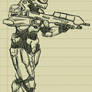 in class sketchies- Master Chief 2