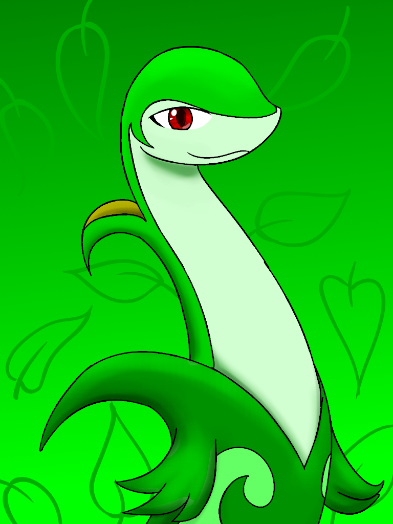 Serperior portrait by livinlovindude