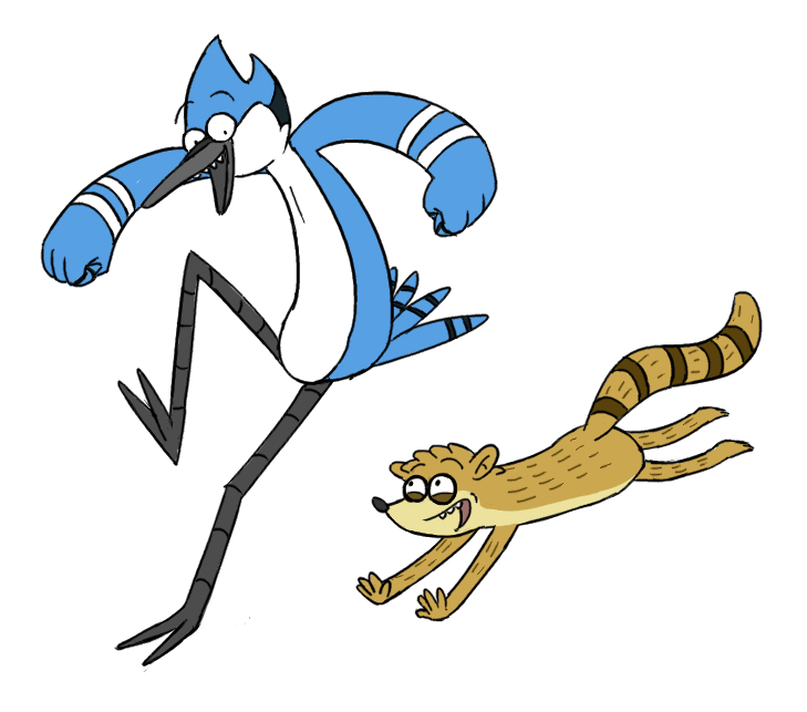 Mordecai and Rigby by livinlovindude on DeviantArt