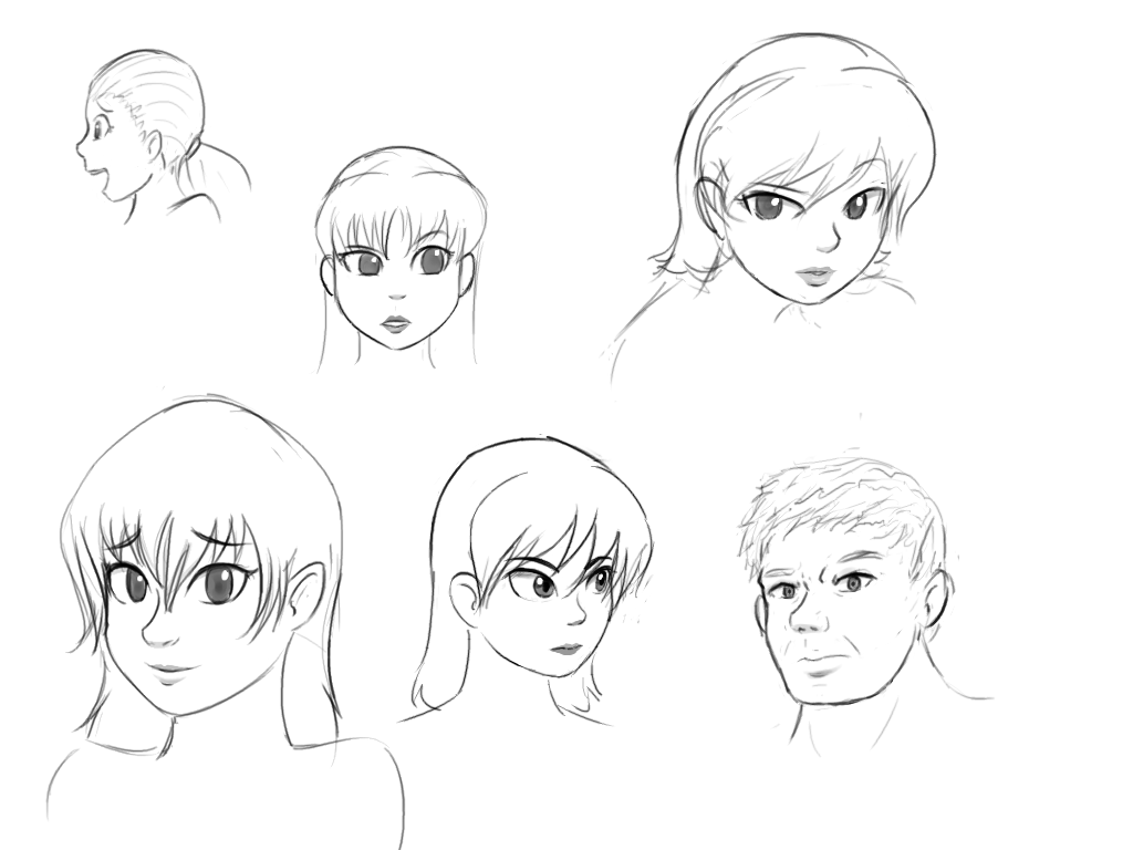 Deviantart Model Faces more faces by livinlovindude on DeviantArt