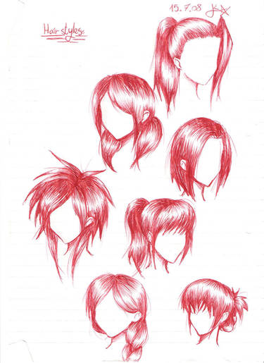 Anime Hair Styles by animebleach14 on DeviantArt