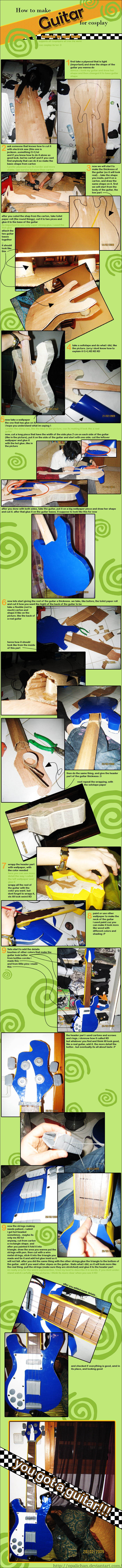 How to make Guitar - tutorial by OpaliChan