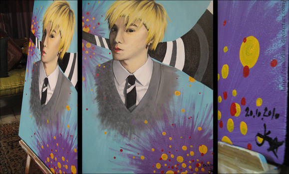 Lee Hong Ki's acrylic portrait