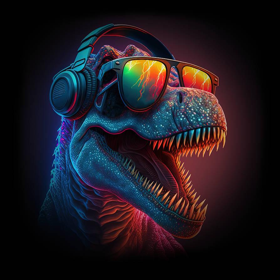 Rad Rax Dinosaur Sticker AI Art - Rad Rex by Koalafish on DeviantArt