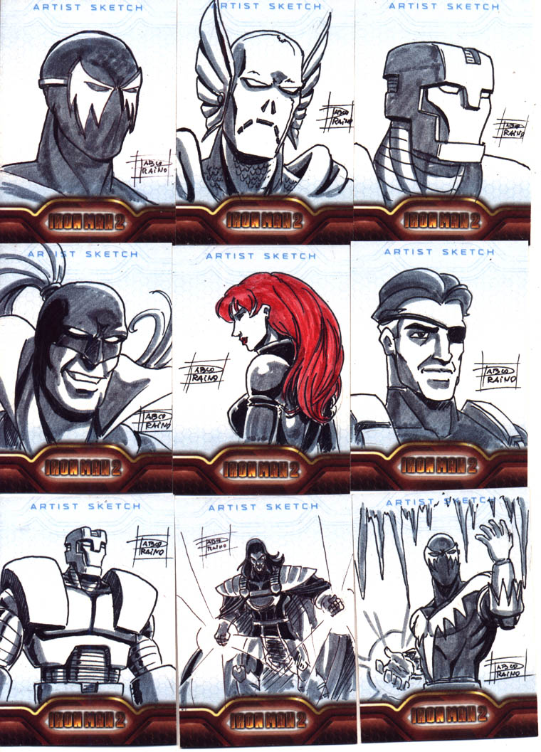 IronMan 2 Sketch Cards 5