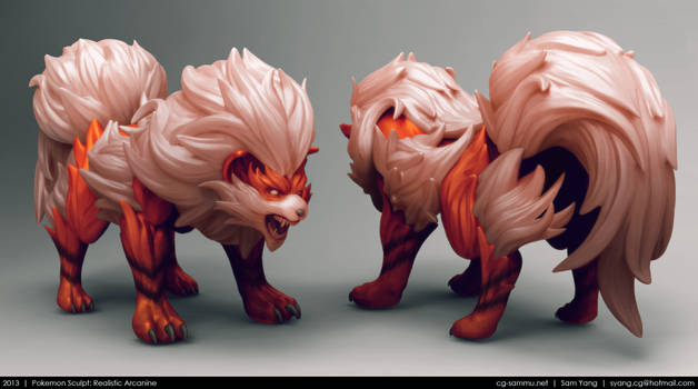 Pokemon Sculpt: Realistic Arcanine 2013