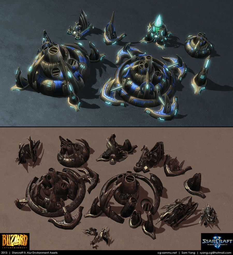 Starcraft II: Aiur Environment Assets 2013