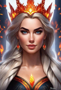 Elsa as Fire Queen