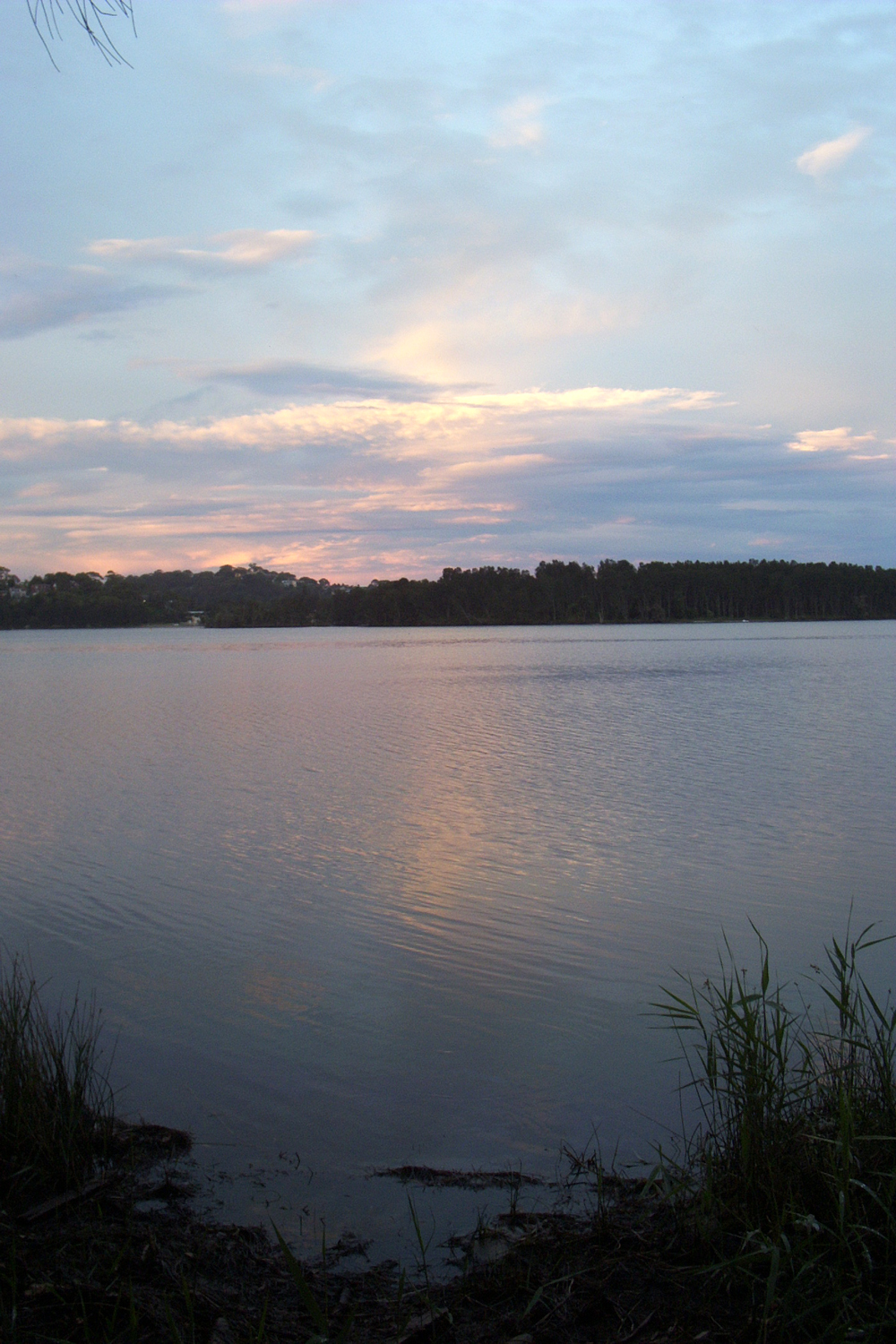 ripple lake sky colours clouds