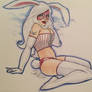 White Rabbit Pinup