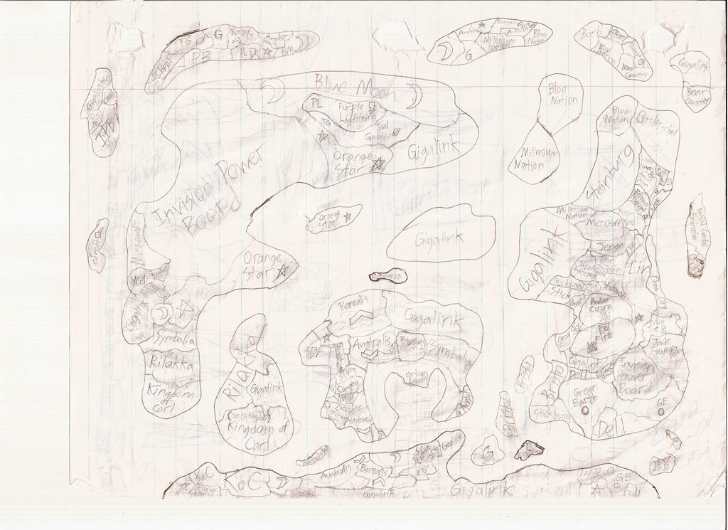 World Map by Thefishdude on DeviantArt