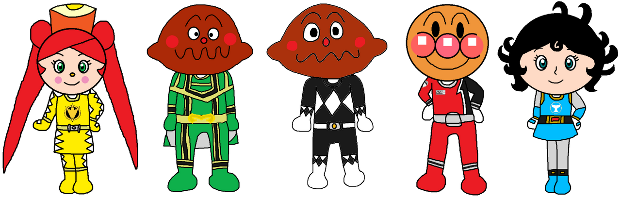 Anpanman Retro Rangers (Version 1) by SAStarWard25341 on DeviantArt