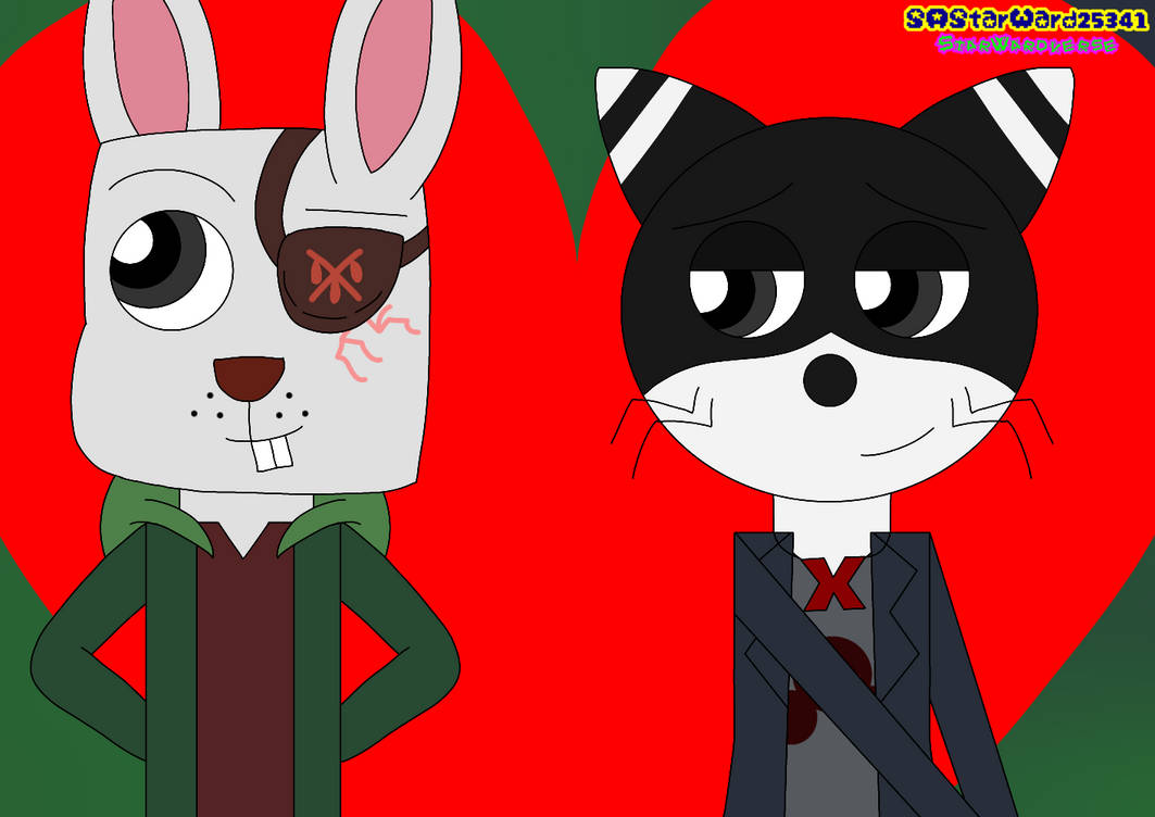 Rabbit and Cat Revenger Love by SAStarWard25341 on DeviantArt