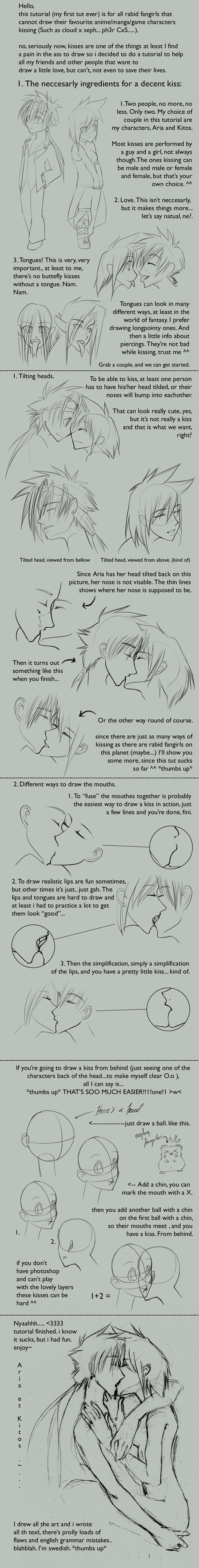 How to Draw Romantic Kisses Between Two Lovers - Step by Step Drawing  Tutorial - How to Draw Step by Step Drawing Tutorials