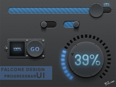 Progressbar UI ~ FalconeDesign by FalconeDesign on DeviantArt