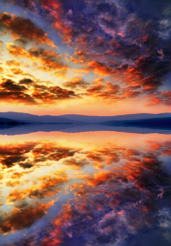 Sunset Sky Clouds Water Reflection 2 Stock By Astoko On Deviantart