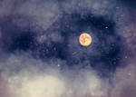 Nightsky moon a S T O C K by AStoKo